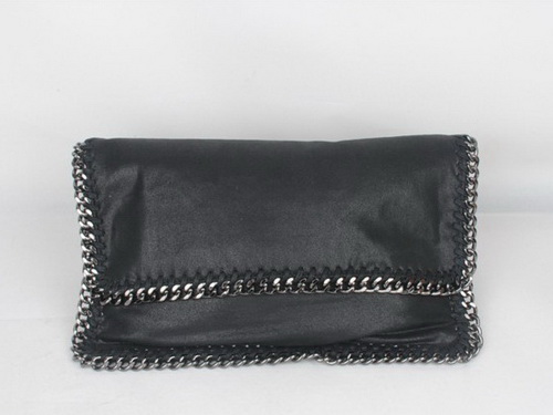 Stella Mccartney Foldover Clutch Black for Sale