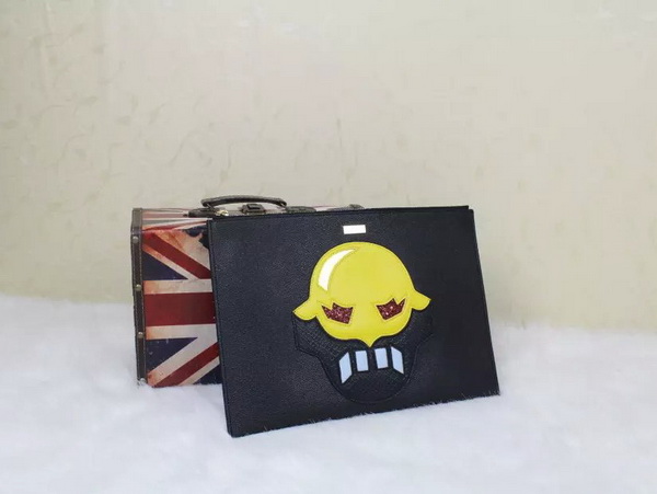 Stella Mccartney Superhero Small Zipped Clutch Black for Sale