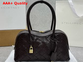 Stella Ryder Woven Shoulder Bag in Chocolate Replica