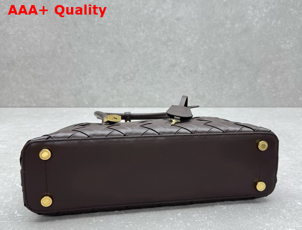 Stella Ryder Woven Shoulder Bag in Chocolate Replica