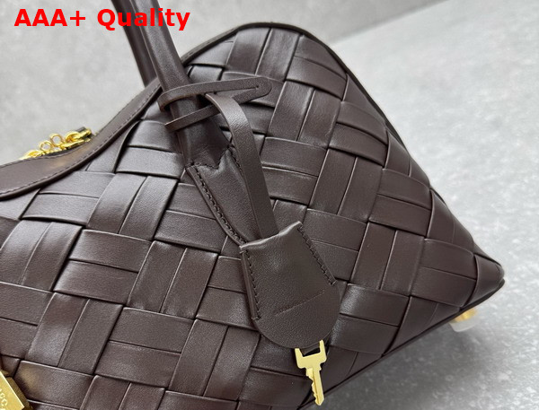 Stella Ryder Woven Shoulder Bag in Chocolate Replica