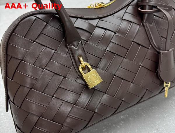 Stella Ryder Woven Shoulder Bag in Chocolate Replica