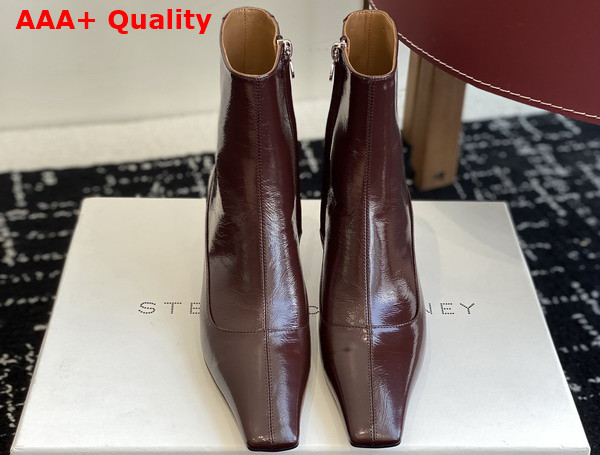 Stella Spur Heeled Ankle Boots in Moca Leather Replica