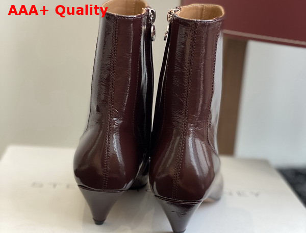 Stella Spur Heeled Ankle Boots in Moca Leather Replica