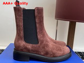 Stuart Weitzman Celia Chelsea Bootie in Brown Suede Replica