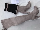 Stuart Weitzman Highland Boot Slate Suede For Sale