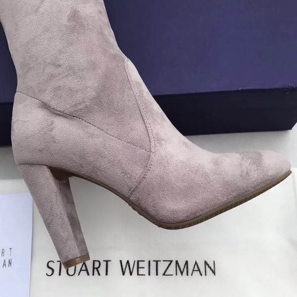 Stuart Weitzman Highland Boot Slate Suede For Sale