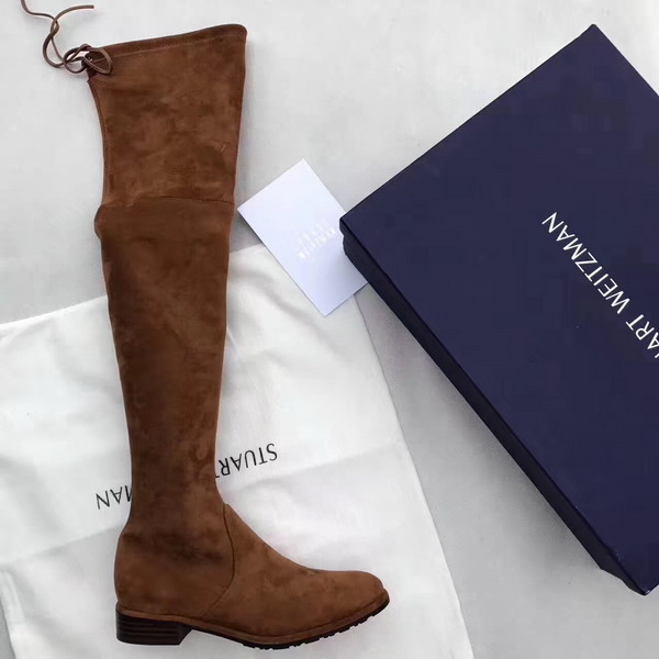 Stuart Weitzman Lowland Boot Brown Suede For Sale