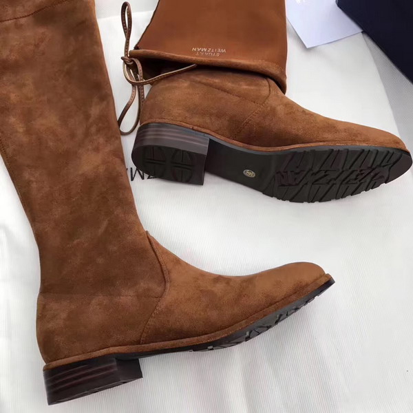 Stuart Weitzman Lowland Boot Brown Suede For Sale