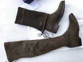 Stuart Weitzman Lowland Boot Olive Suede For Sale