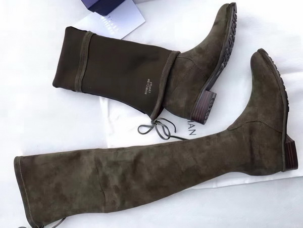 Stuart Weitzman Lowland Boot Olive Suede For Sale