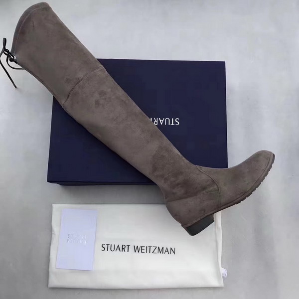 Stuart Weitzman Lowland Boot Otter Suede For Sale