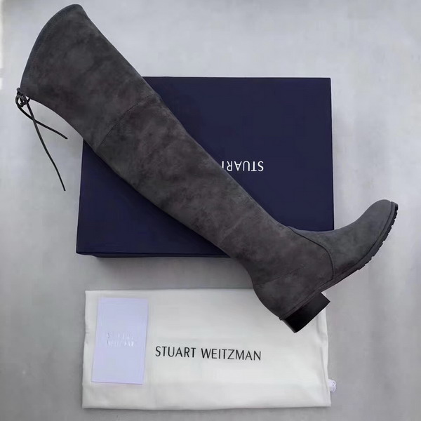 Stuart Weitzman Lowland Boot Slate Suede For Sale