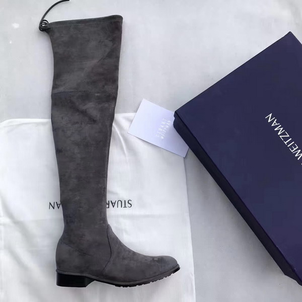 Stuart Weitzman Lowland Boot Slate Suede For Sale