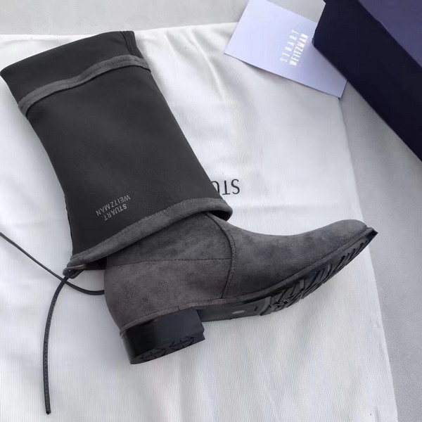 Stuart Weitzman Lowland Boot Slate Suede For Sale