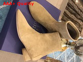 Stuart Weitzman Margot Bootie in Light Brown Suede Replica