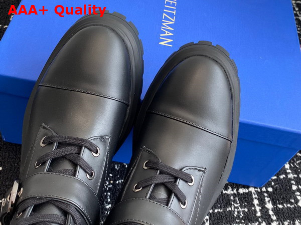 Stuart Weitzman Maverick Bedford Bootie in Black Calfskin Replica