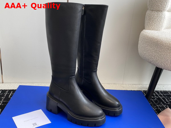 Stuart Weitzman Soho Knee High Boot in Black Calfskin Replica