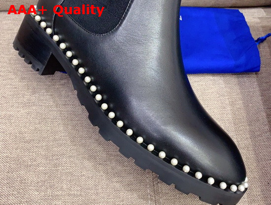 Stuart Weitzman The Cline Bootie in Black Leather Replica