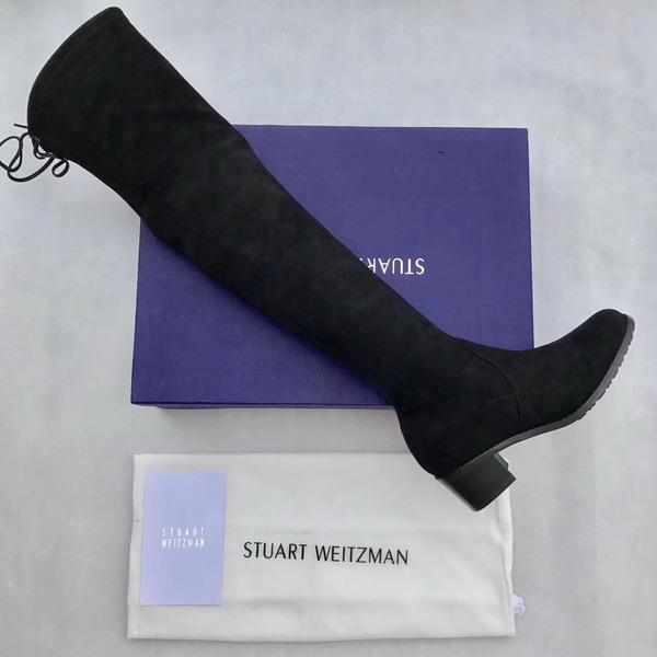 Stuart Weitzman Tieland Boot Black Suede For Sale