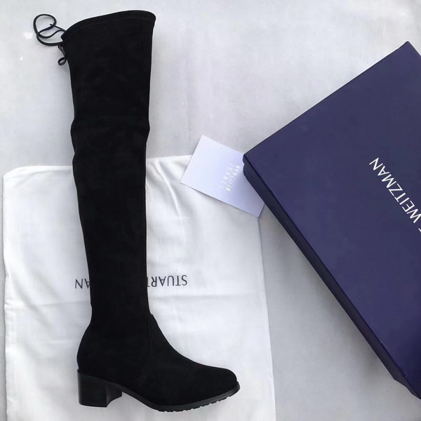 Stuart Weitzman Tieland Boot Black Suede For Sale