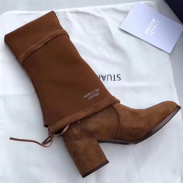 Stuart Weitzman Tieland Boot Brown Suede For Sale