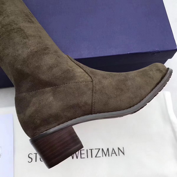 Stuart Weitzman Tieland Boot Olive Suede For Sale