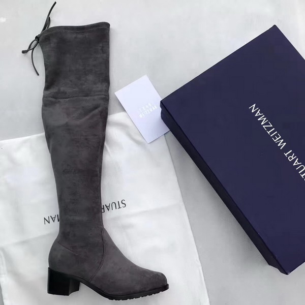 Stuart Weitzman Tieland Boot Slate Suede For Sale