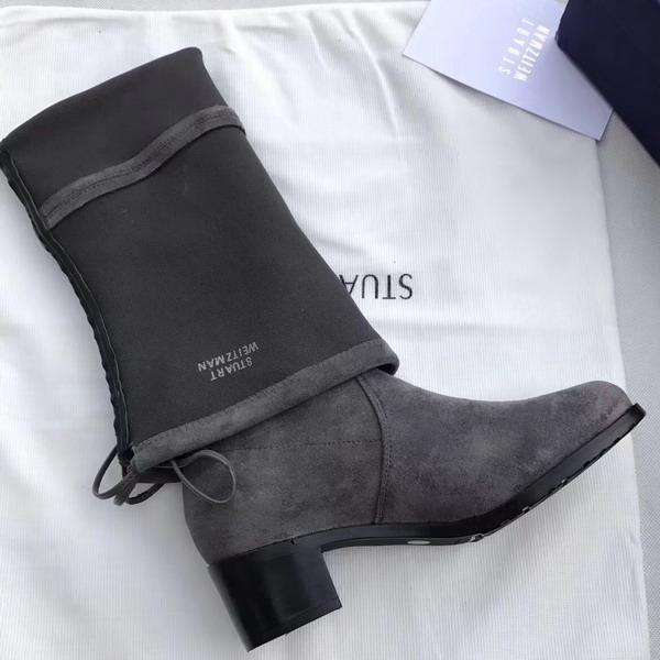Stuart Weitzman Tieland Boot Slate Suede For Sale