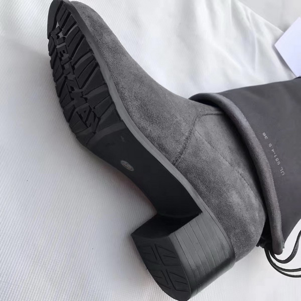 Stuart Weitzman Tieland Boot Slate Suede For Sale