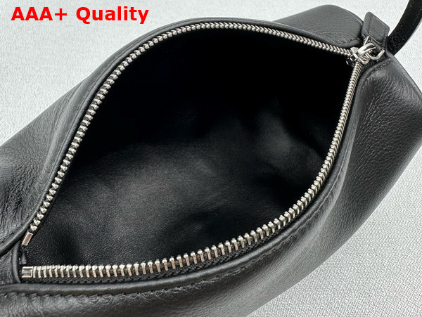 The Row 90s Bag in Black Grained Calfskin Replica