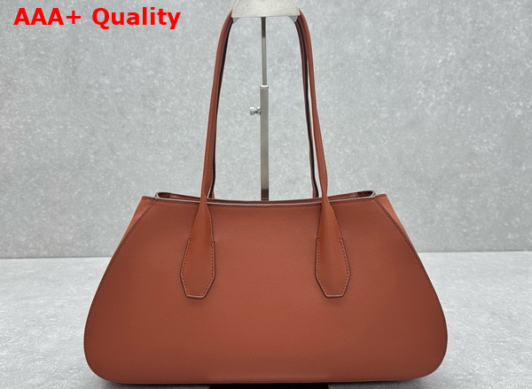 The Row Alger Shoulder Bag Acero Leather Replica