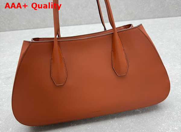 The Row Alger Shoulder Bag Acero Leather Replica