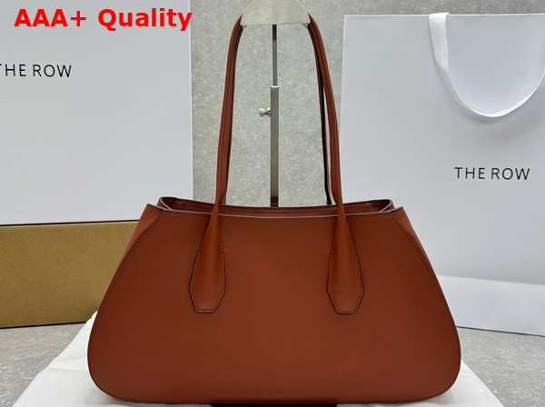 The Row Alger Shoulder Bag Acero Leather Replica