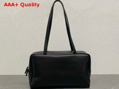 The Row Astra Bowling Bag in Black Leather Replica