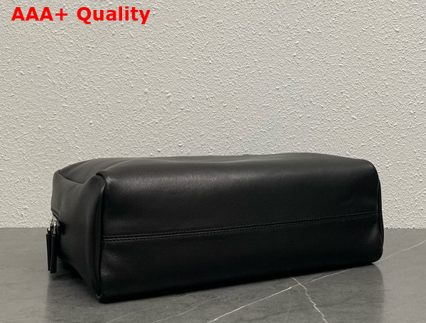 The Row Astra Bowling Bag in Black Leather Replica