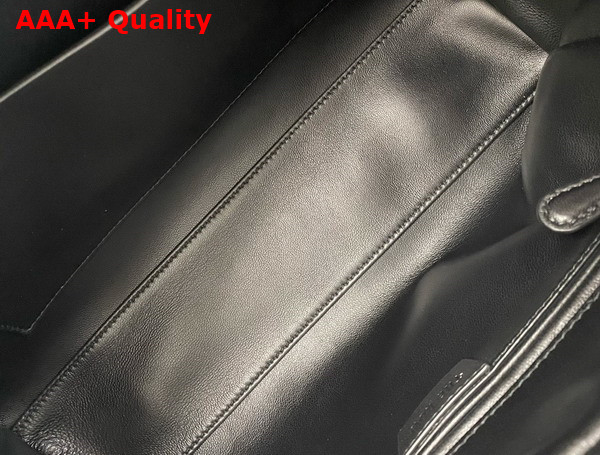 The Row Astra Bowling Bag in Black Leather Replica