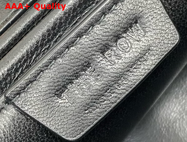 The Row Astra Bowling Bag in Black Leather Replica