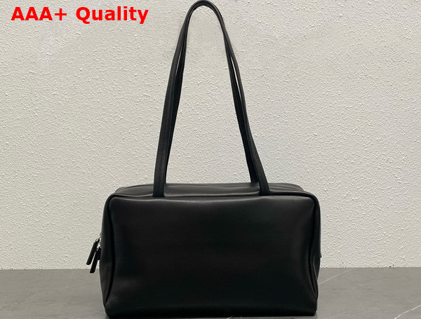 The Row Astra Bowling Bag in Black Leather Replica