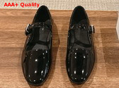 The Row Ava Shoe in Black Patent Leather Replica