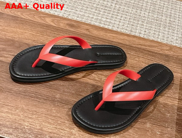 The Row Beach Flip Flop in Poppy Rubber Replica