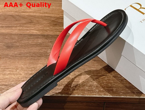 The Row Beach Flip Flop in Poppy Rubber Replica