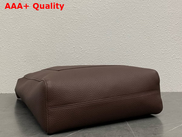 The Row Blake Hobo Bag in Acajou Grained Calfskin Leather Replica