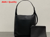 The Row Blake Hobo Bag in Black Grained Calfskin Leather Replica