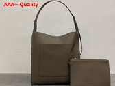The Row Blake Hobo Bag in Elephant Grained Calfskin Leather Replica