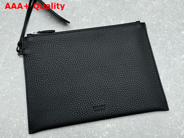 The Row Blake Hobo in Black Leather Replica