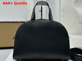 The Row Bowling Bag Two in Black Leather Replica