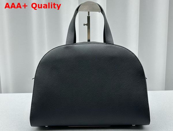 The Row Bowling Bag Two in Black Leather Replica