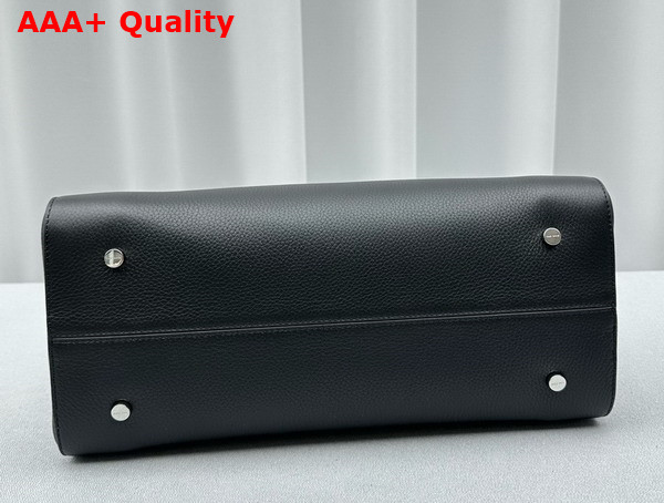 The Row Bowling Bag Two in Black Leather Replica