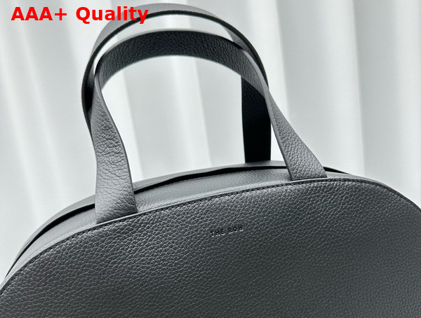 The Row Bowling Bag Two in Black Leather Replica